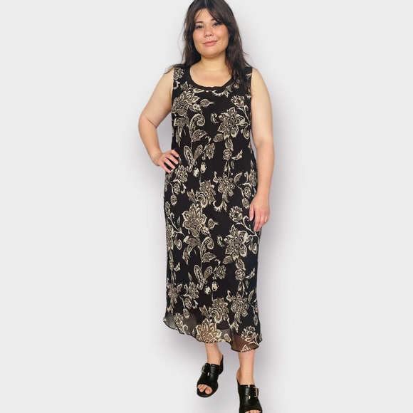 Y2K Studio One Brown Sleeveless‎ Dress - Picture 1 of 4